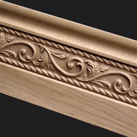 Exclusive wooden baseboard moulding, Classic wooden skirting board ...