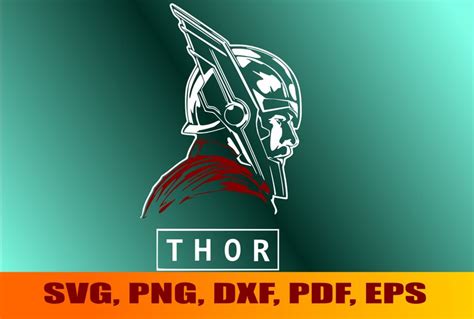 Thor Svg Clip Art Thor Cut File Svg Avengers Svg Superhero - Etsy