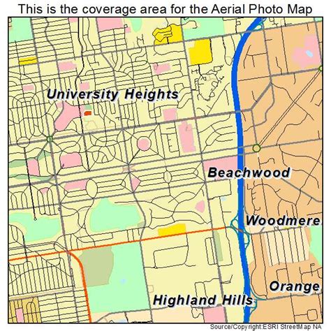 Aerial Photography Map of Beachwood, OH Ohio