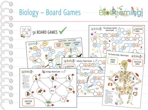 5x fun Biology Board Games - Bundle 1 (KS3/KS4) | Teaching Resources