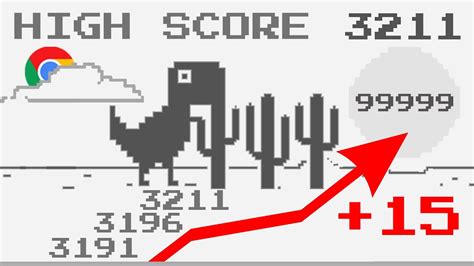 New High Score Of 3211 My Running Dinosaur In Dino T-Rex Game On The Path To The Unattainable ...