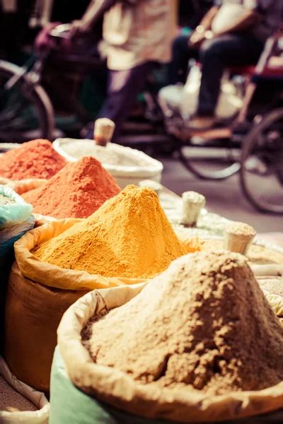 Spices at the market Marrakech, Morocco — Stock Photo © perszing1982 ...