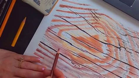 How to draw wood in colored pencil | preview | How to draw wood ...