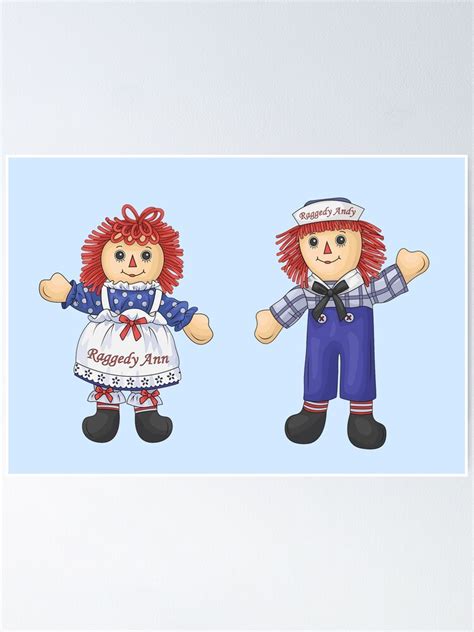 "Raggedy ann and raggedy andy" Poster for Sale by oldschool-kids | Redbubble