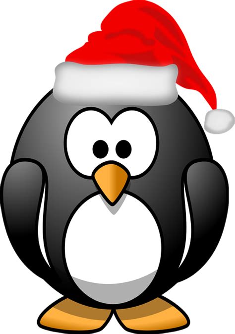 Free vector graphic: Penguin, Xmas, Santa Claus, Tux - Free Image on Pixabay - 160647