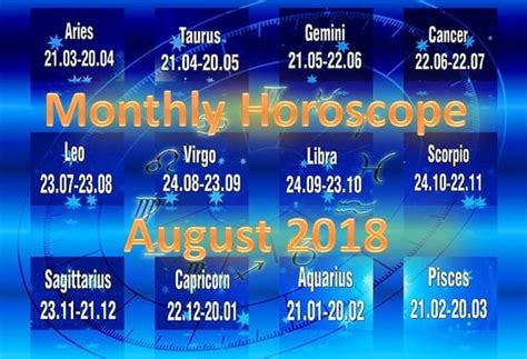 August Monthly Horoscope by VedicAstroZone – Free Horoscope 2018 ...