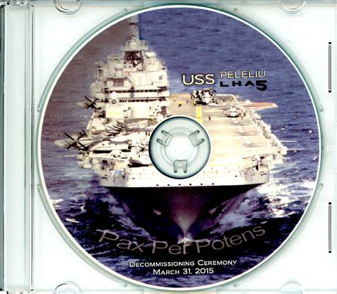 USS Peleliu LHA 5 Decommissioning Program 2015 on CD | Great Naval Images