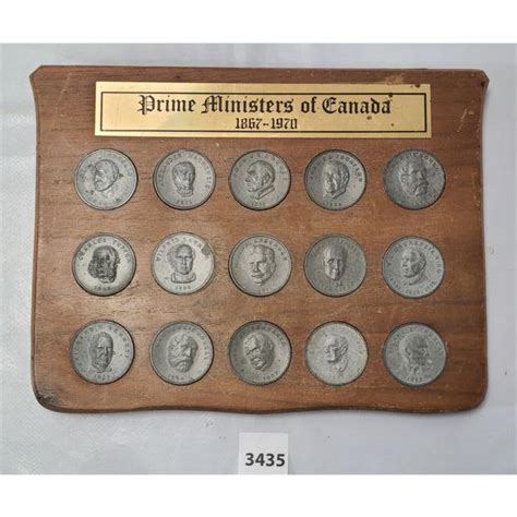 1867-1970 FRAMED PRIME MINISTERS OF CANADA MEDALLION SET - Kidd Family Auctions