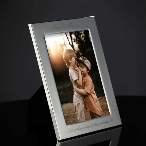 Engraved Silver Photo Frame Optional Photo Upload Engraved Silver Photo Frames 6x4, 7x5 And 10x8 ...