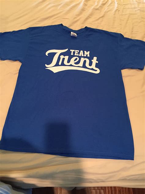 Team Trent shirts sent all over the world supporting Trent as he ...