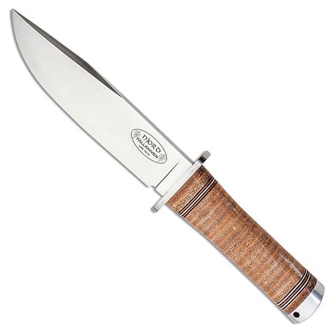 Fallkniven NL3L Njord Laminated VG10 Leather Handle Fixed Blade Hunting Knife | The Grit