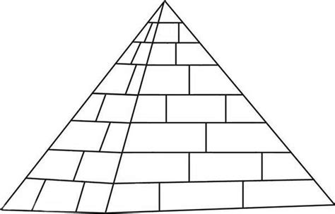 How To Draw A Pyramid Coloring Page