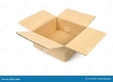 Empty cardboard box stock photo. Image of single, merchandise - 14272930