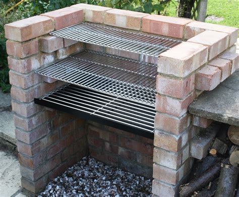 Charcoal DIY Brick BBQ Kit with 6mm Stainless Grill & Warming Grill ...