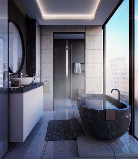 Modern Bathroom 3D model MAX OBJ FBX