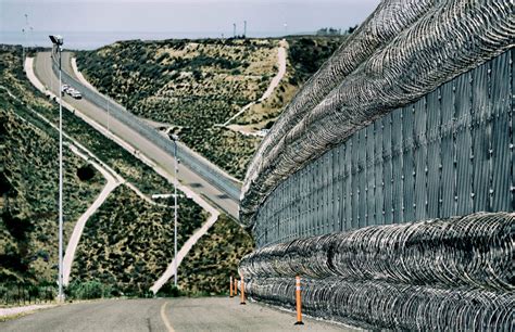 Mexico Southern Border Wall Map