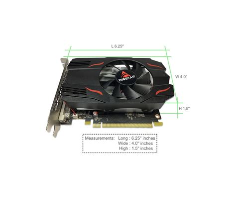 BIOSTAR AMD RADEON RX550 2GB DDR5 GRAPHICS CARD