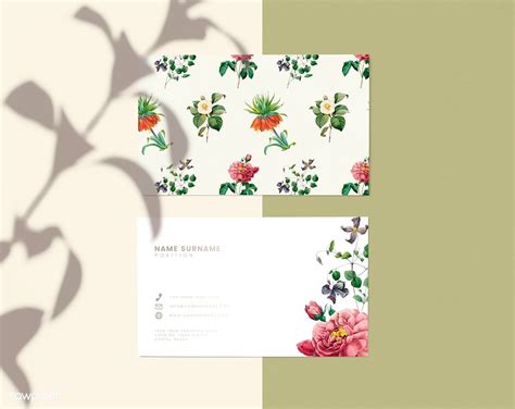 Floral business card template mockup | premium image by rawpixel.com Zentangle, Art Nouveau ...