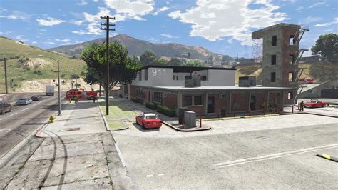 Fire station (Fire house) (911 US, 18 FR version) 1.0 – GTA 5 mod