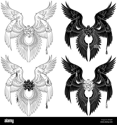 Vector design of throne type angel of Christian theology. Biblical ...