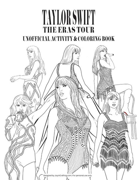 Taylor Swift: The Eras Tour Coloring and Activity Printables (Unofficial)