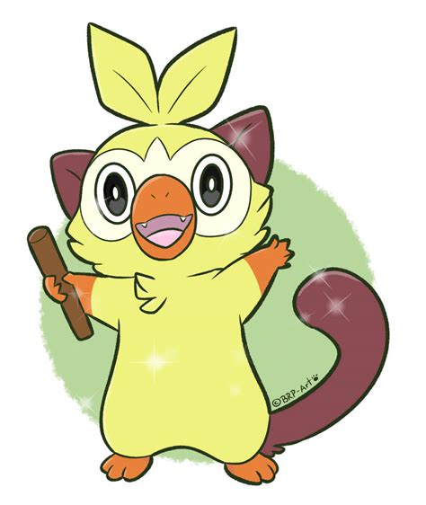 Pokemon - Shiny Grookey by BRP-Art on DeviantArt