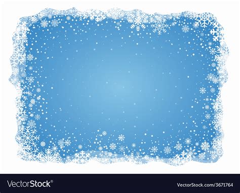 Frosty snowflakes background Royalty Free Vector Image