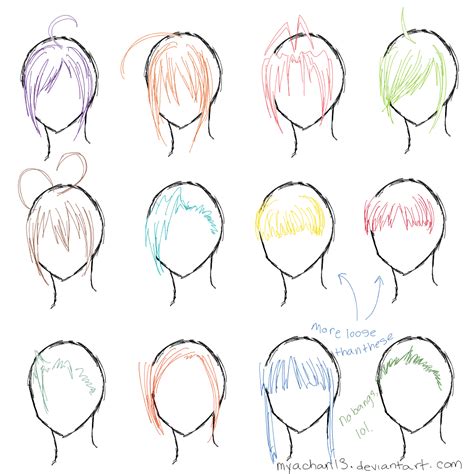 Hair Ref - 12 Bangs by MyaChan13 on DeviantArt