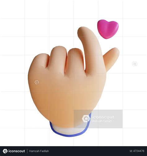 Click Hand Gesture 3D Illustration download in PNG, OBJ or Blend format