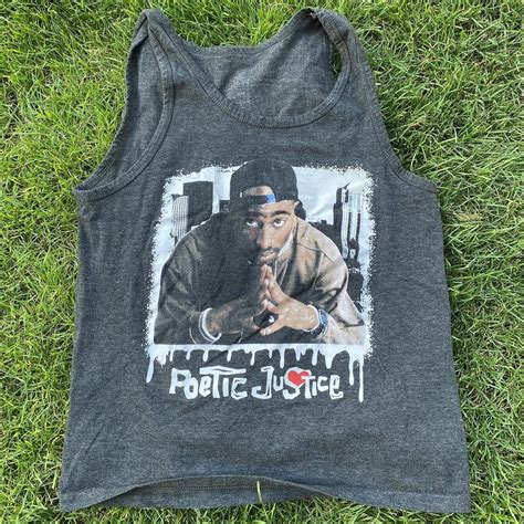 Poetic Justice TuPac Tank Adult Small Great... - Depop