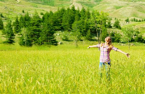 Happy girl enjoying nature Photograph by Anna Om - Fine Art America