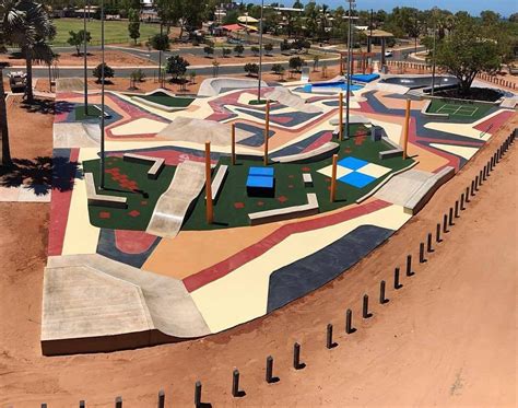 First skatepark in my town (Onslow, Western Australia) just opened after a few months of ...