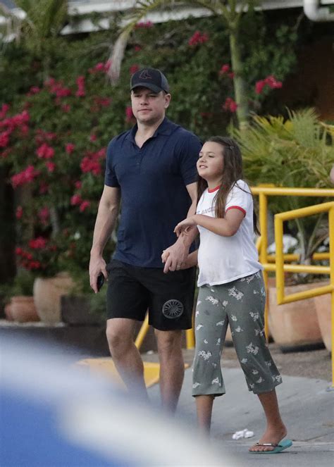 Matt Damon Steps Out With His Daughters in Australia