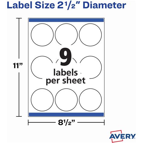 Avery 22562 Matte White Sure Feed Labels | Nordisco.com