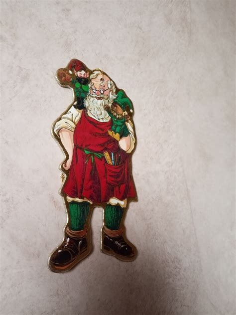 Vintage Die-cut Santa Claus Ornament Cardboard Christmas Tree - Etsy