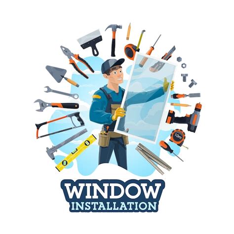 Premium Vector | Installation of windows installer and work tools