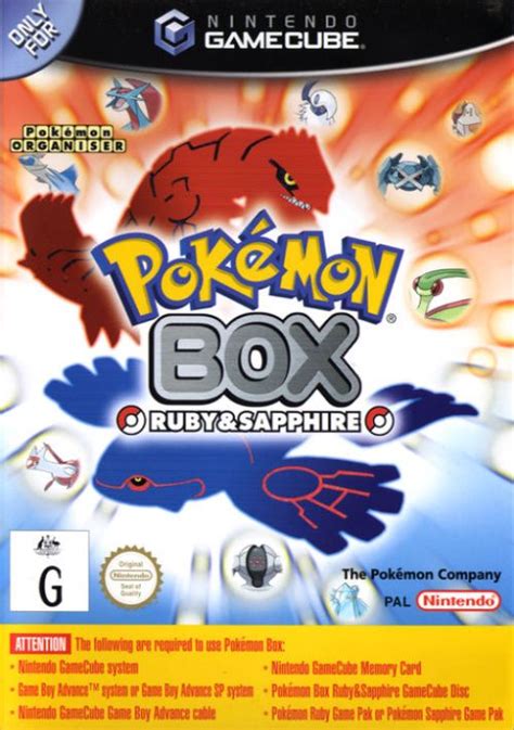 Pokemon Box Ruby Sapphire ROM Download for GameCube | Gamulator