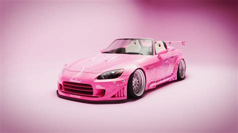 SWiZ CGi Digital Art Artwork Vehicle Car Pink Cars Cabriolet 2 Fast 2 ...