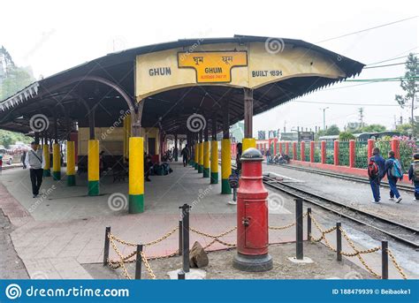 Ghum Railway Station on Darjeeling Himalayan Railway in Darjeeling, West Bengal, India ...