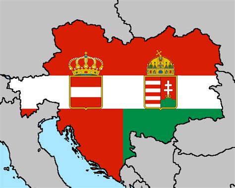 Austria-Hungary Flag Map by LtAngemon on DeviantArt