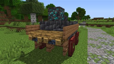 Cart + rocks by Blaubart | Minecraft Build Tutorial