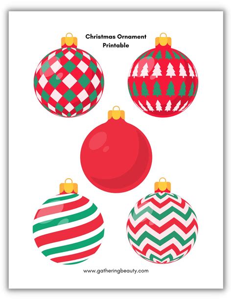 Christmas Ornament Printable — Gathering Beauty