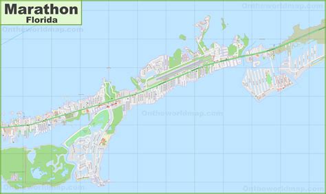 Large detailed map of Marathon - Ontheworldmap.com