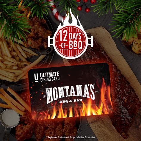 Montana's BBQ & Bar on Twitter: "🎄Day 12🎄 To celebrate the 12th day of BBQ we're giving a $100 ...