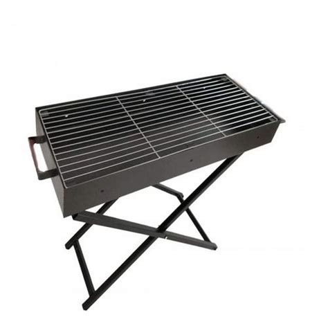 Charcoal BBQ Grill Stand - Portable Stainless Steel - NY Store