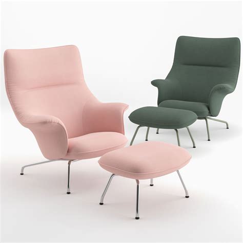 Doze Lounge Chair and Ottoman by Muuto 3D model | CGTrader