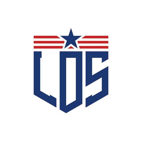 Premium Vector | Patriotic LDS Logo with Star and American Flag Straps Letter LDS Logo with USA Flag