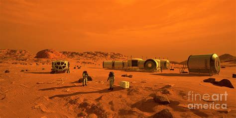 Mars Colony Photograph by Nasa/science Photo Library - Pixels