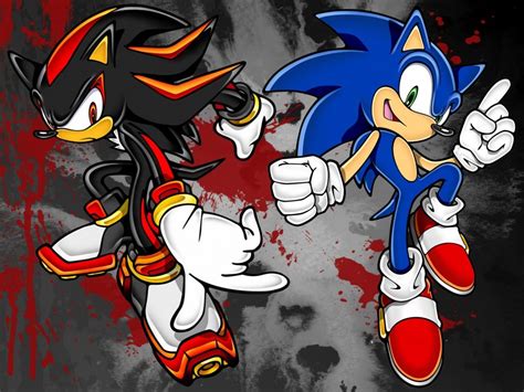 Sonic and Shadow | Sonic and shadow, Sonic, Shadow the hedgehog