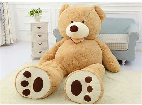 130CM big giant stuffed teddy bear big large huge brown plush soft toy ...